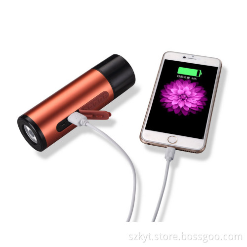 18650 battery 5200mah power bank and LED light Bluetooth Speaker